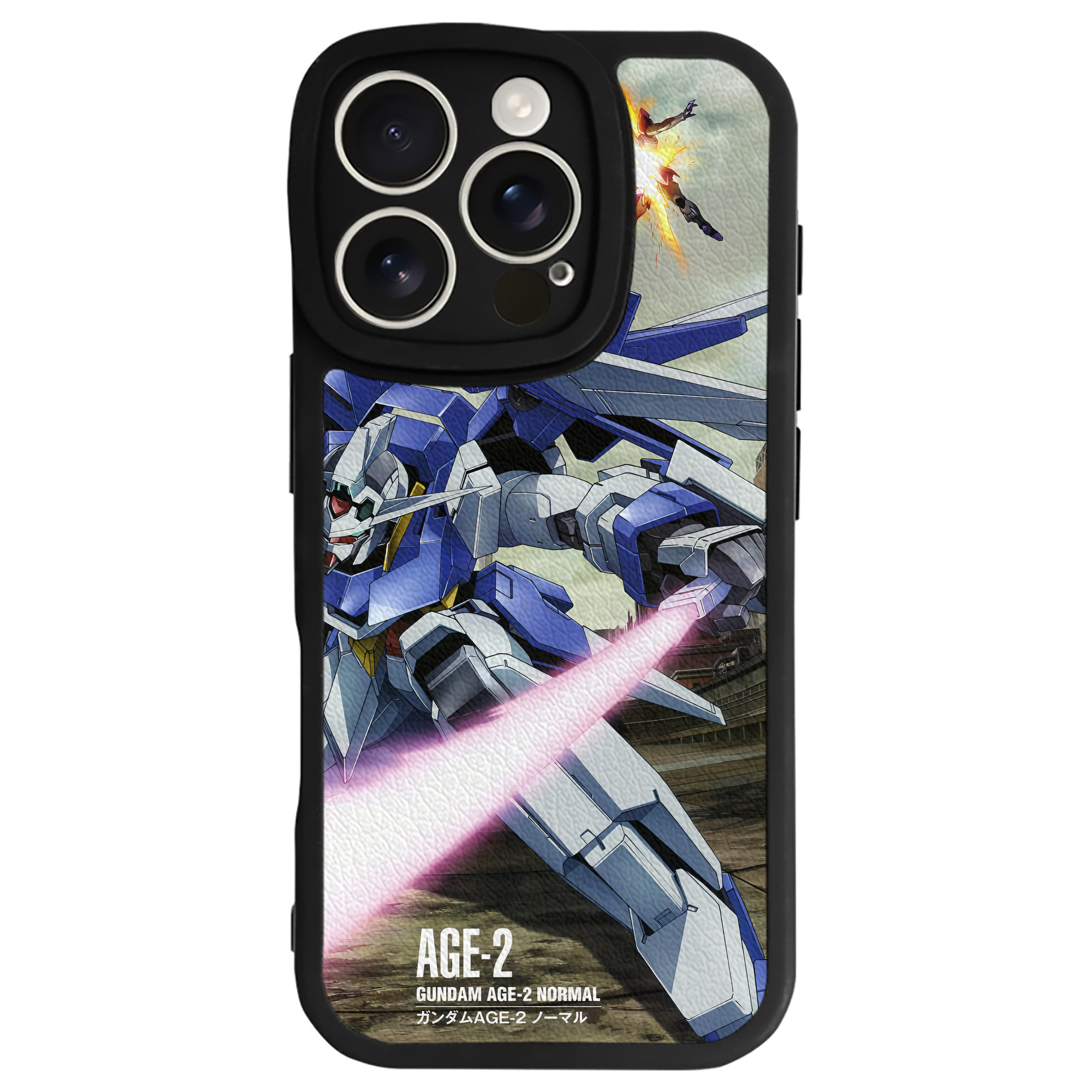 （画像用） 機動戦士ガンダム Mobile Suit Gundam 【iPhone 16シリーズ対応】シリコンスマホケース（レザー調） 材質：シリコン